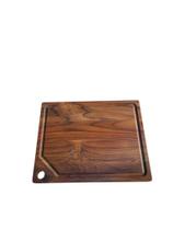 Tábua de Carne Multiuso Madeira Teca 36 x 28 x 1,8 - Natural Natural Tábua de Carne Multiuso Madeira Teca 36 x 28 x 1,8 - Natural Natural