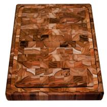 Tábua de Carne para Churrasco Tramontina Jumbo Retangular Madeira 45x35