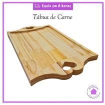 Tábua de Carne Rústica com Coração na Ponta