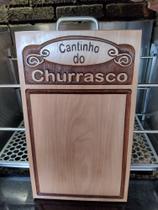 Tábua de churrasco personalizada - cantinho do churrasco - GMIX TÁBUAS DE CHURRASCO