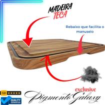 Tábua de Churrasco Quadrada 30x30- PREMIUM - preta - Tábua de Churrasco Quadrada 30x30- PREMIUM - preta -