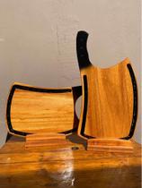 Tabua de Churrasco, tabua de corte modelo Cutelo borda em Resina