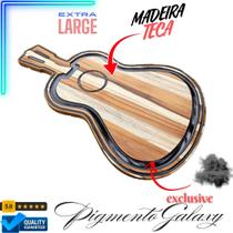 Tábua de Churrasco Violão 62x38 cm PREMIUM - preta - Tábua de Churrasco Violão 62x38 cm PREMIUM - preta -