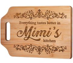 Tábua de cortar AceThrills 31x22x1 cm Bambu gravada