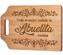Tábua de cortar AceThrills Bamboo 31x22x1 cm gravada