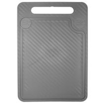 Tabua de Cortar Carne Churrasco Cozinha Cinza Resistente