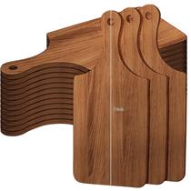 Tábua de cortar Zubebe Bulk Wood 12 peças com alça 11x5 de acácia Tábua de cortar Zubebe Bulk Wood 12 peças com alça 11x5 de acácia