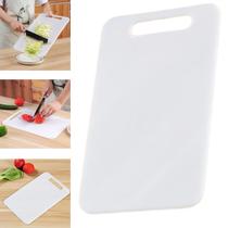 Tábua De Corte 30x20cm Antibacteriana, Tabua Cozinha Branca para Frios legumes Carne Churrasco