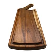 Tábua de Corte 48x15 Cozinha Carne Pestiscos Madeira Teca