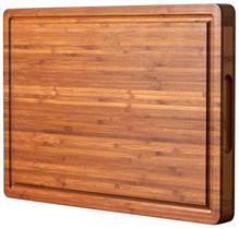 Tábua de corte Allsum XL 20x15cm Bloco de açougueiro de madeira de bambu