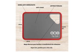 Tabua de corte antibacteriana antiodor antiderrapant TopCook