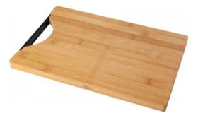 Tábua De Corte Bambu 34cm Com Alça Cozinha Carnes Legumes