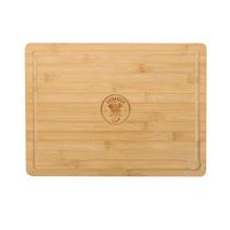 Tábua De Corte Bambu Churrasco Carne Legumes Fruta Cozinha Grande 38x28cm Multiuso