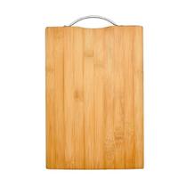 Tábua De Corte Bambu Churrasco Cozinha C/ Alça Resistente