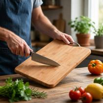 Tábua de Corte Bambu Classinox 45x32 cm - Durável e Versátil para Cozinha Tábua de Corte Bambu Classinox 45x32 cm - Durável e Versátil para Cozinha