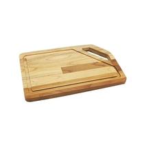 Tabua de Corte Carne Churrasco Cozinha Com Alça Madeira Teca 40x21cm - PRIMEWOOD