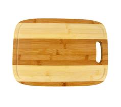 Tábua De Corte Carne Madeira Bambu Churrasco Pegador 34x24cm