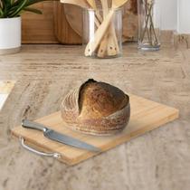 Tábua de Corte Cozinha Resistente 32x19cm Bambu Com Alça Tábua de Corte Cozinha Resistente 32x19cm Bambu Com Alça