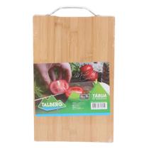 Tábua de Corte Cozinha Resistente 32x19cm Bambu Com Alça Tábua de Corte Cozinha Resistente 32x19cm Bambu Com Alça