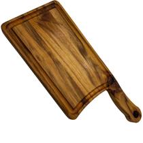 Tábua De Corte Cutelo Em Madeira Teca Para Churrasco Tábua De Corte Cutelo Em Madeira Teca Para Churrasco
