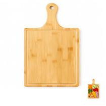 Tábua de Corte de Bambu 40x24cm Servir Pizza Queijo Frios FRG5164