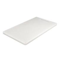Tabua de Corte de Carne Grossa 1cm Branca 36x25cm Livre BPA Plasvale
