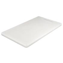 Tábua de Corte de Carne Grossa 1cm Branca 46x31cm Livre BPA Plasvale