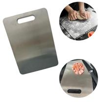 Tábua De Corte De INOX Para Cozinha Taboa Churrasco Carne