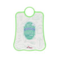 Tábua de corte de plástico 37x27x1,1cm colorida com frase