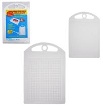 Tabua de Corte de Plastico Branco Bate Pronto 2 em 1 21,5x17,3cm - Plast Show