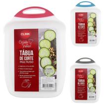 Tabua de corte de plastico retangular com alca colors 26,5x17,5cm - Clink