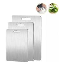 Tábua de corte de titânio 3 peças 24x15cm 30x20cm 34x23cm Tábua de corte de titânio 3 peças 24x15cm 30x20cm 34x23cm