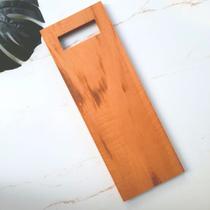 Tábua De Corte E Servir Frios Queijos Aperitivos Petisqueira Line Luxo 50x18cm Madeira Maciça