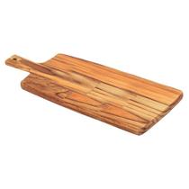 Tábua de Corte e Servir Pão Madeira Teca FSC Design Finger Joint 48x19,5 cm Tramontina