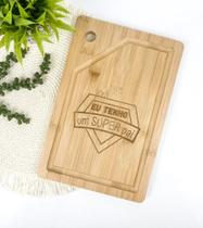 Tábua de Corte em Bambu 30x20cm - Super Pai Tábua de Corte em Bambu 30x20cm - Super Pai