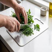 Tábua de Corte em Inox 304 - 150x250mm - Acessório de Cozinha Durável