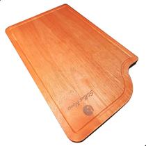 Tábua de Corte em Madeira Teca para Cuba Gourmet Stillus 50x40 cm