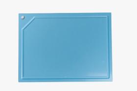 Tabua de Corte em polietileno - azul - Canaleta - 50 x 30