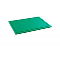 Tabua de Corte em polietileno - canaleta - verde - 33 x 25 Tabua de Corte em polietileno - canaleta - verde - 33 x 25