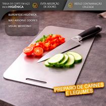 Tábua de Corte Inox para Cozinha para Carne e Legumes Tábua de Corte Inox para Cozinha para Carne e Legumes