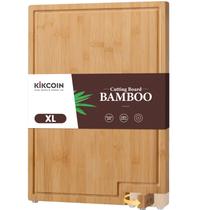 Tábua de Corte Kikcoin em Bambu 43x29 cm com Canaleta para Suco Tábua de Corte Kikcoin em Bambu 43x29 cm com Canaleta para Suco