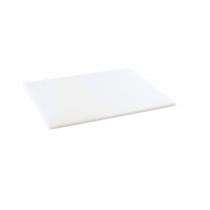 Tabua de Corte LISA em polietileno - branca - 50 x 30 - Cheff plast