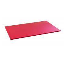 Tabua de Corte LISA em polietileno - vermelha - 50 x30 - Cheff plast