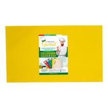 Tábua De Corte Liso Polietileno Pead Amarelo 08X300X500Mm Tábua De Corte Liso Polietileno Pead Amarelo 08X300X500Mm