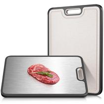 Tábua de corte Lozovin dupla face 38x25cm Titanium Wheat