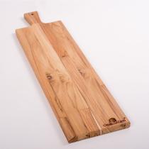 Tábua De Corte ou Para Servir Baguete 54x18cm Em Madeira Teca Oeste Wood