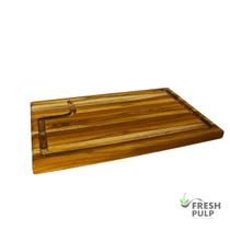 Tábua de Corte para Churrasco em Madeira Teca 30x50x3cm Los Benditos Tábua de Corte para Churrasco em Madeira Teca 30x50x3cm Los Benditos