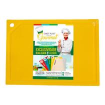 Tábua De Corte Polietileno Chapa Pead Amarelo 08X300X500Mm Tábua De Corte Polietileno Chapa Pead Amarelo 08X300X500Mm