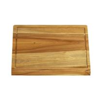 Tábua de Corte Retangular de Madeira para Carnes Frios Aves Salames Verduras Legumes