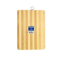 Tábua de corte retangular em bambu 34x24cm com argola para pendurar UD84